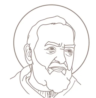 Ilustración de San Padre Pío